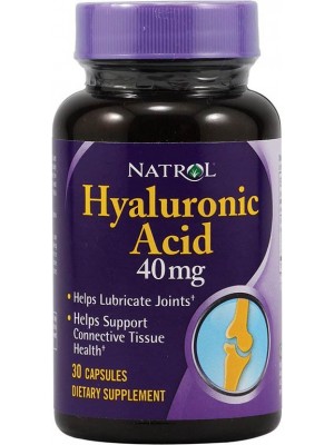 Hyaluronic acid 40mg. 30 capsules